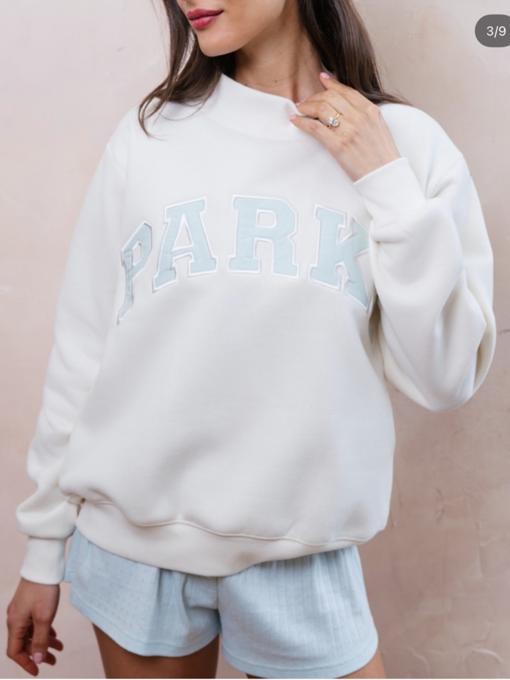NEW Parke Bridal Varsity Mockneck Honeymoon Size L/XL